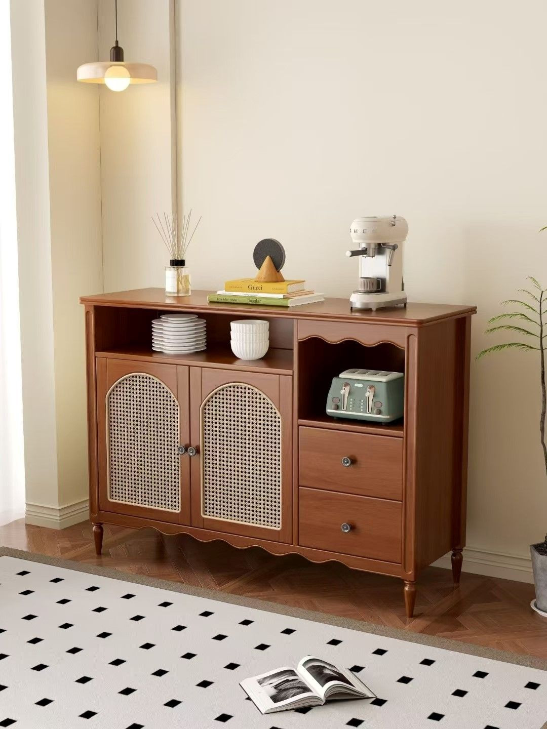 American Solid Wood Sideboard Customizable
