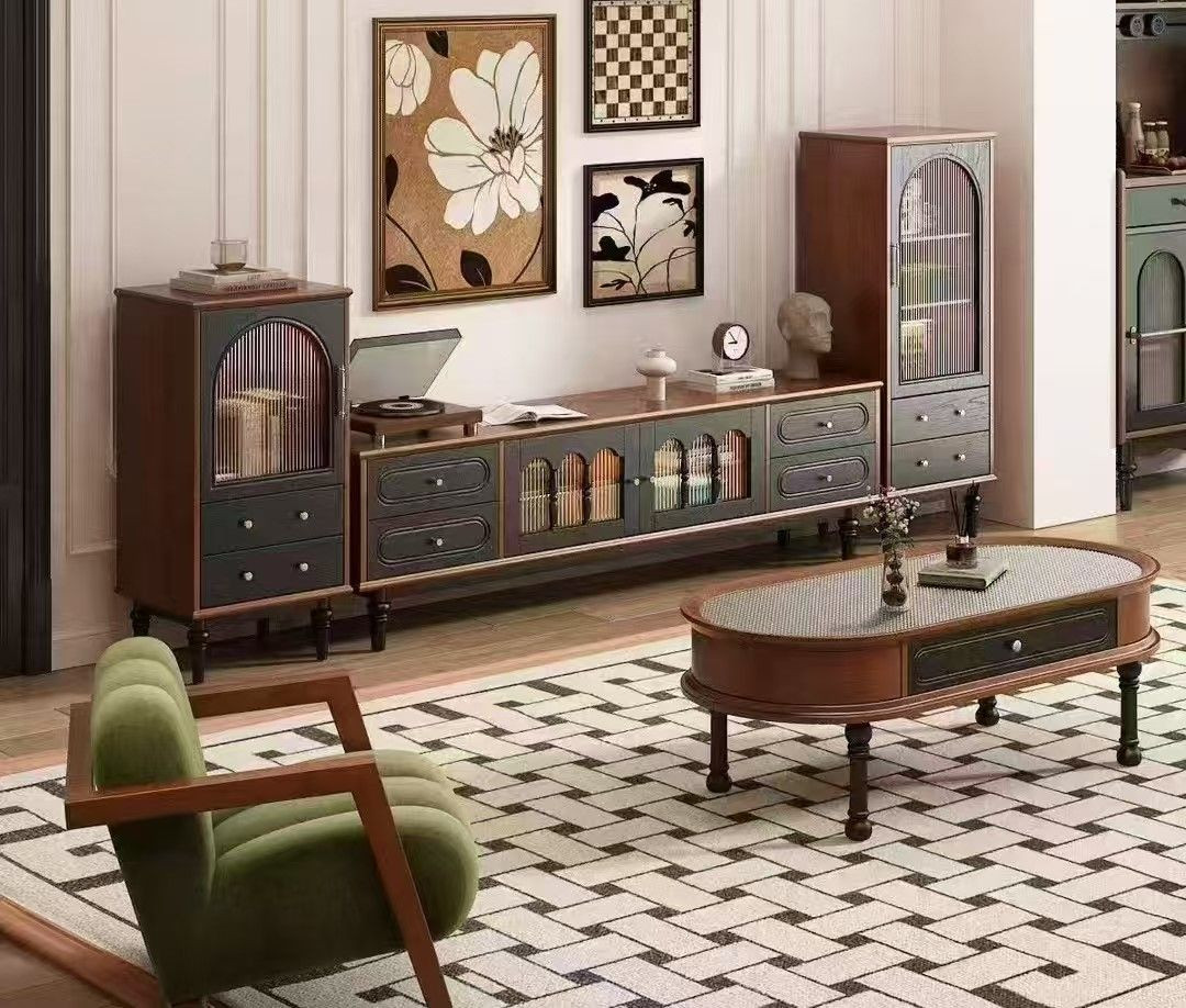 American Coffee Table TV Cabinet Support Customization