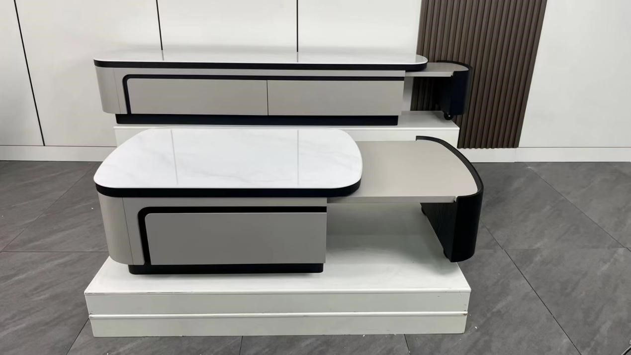Pull-Out TV Cabinet + Coffee Table Support Customization